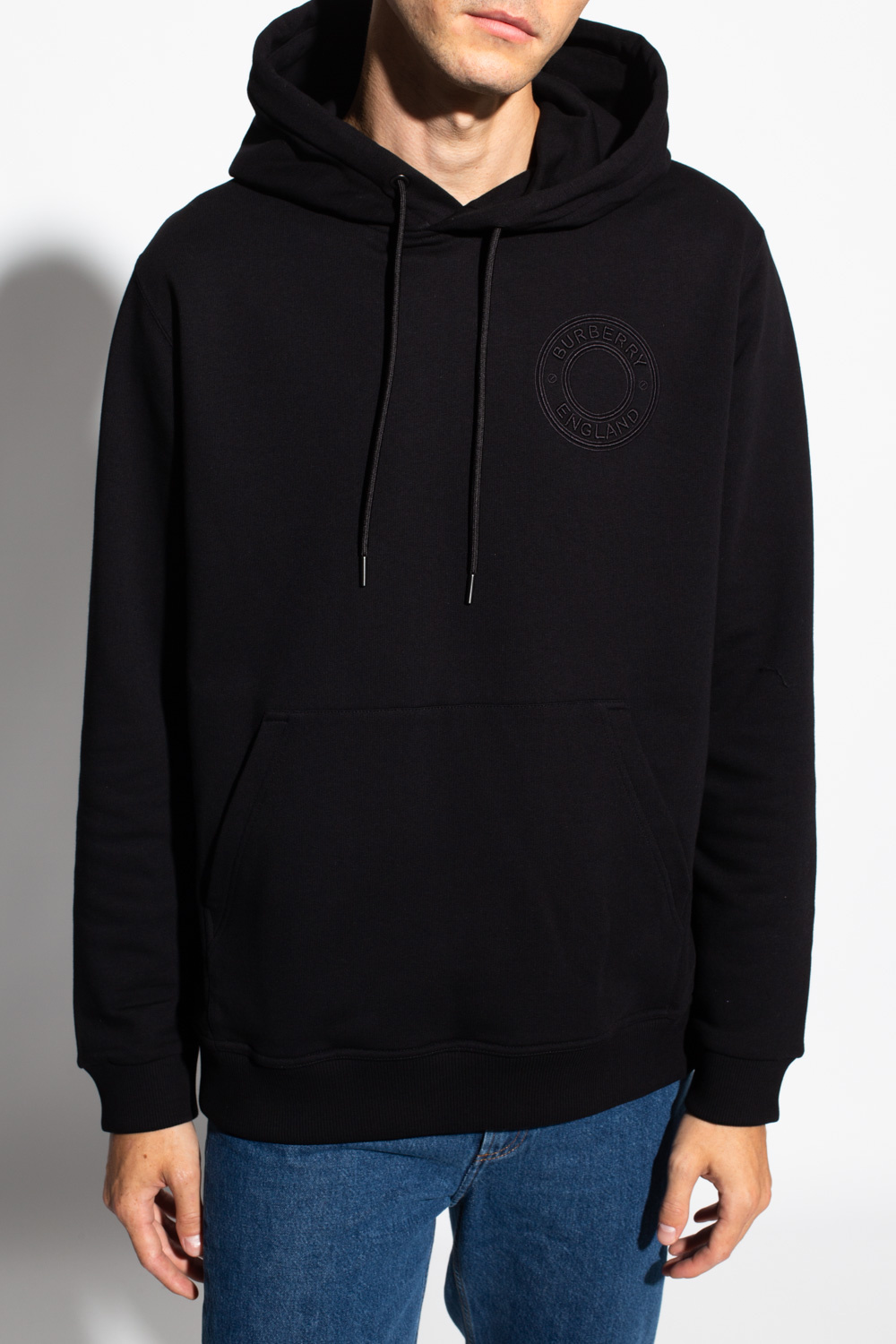 Orders burberry embroidered hooded sweatshirt